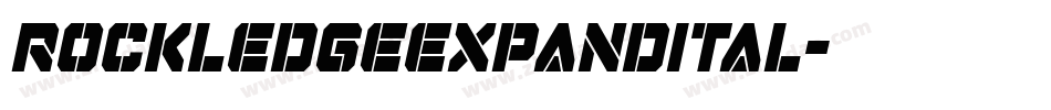 rockledgeexpandital字体转换