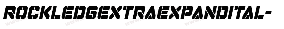 rockledgextraexpandital字体转换
