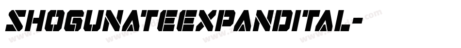 shogunateexpandital字体转换