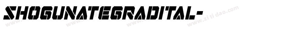 shogunategradital字体转换