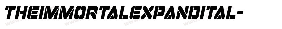 theimmortalexpandital字体转换