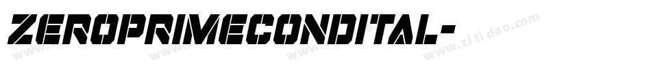 zeroprimecondital字体转换