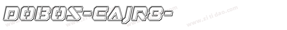 Dobos-EaJr8字体转换