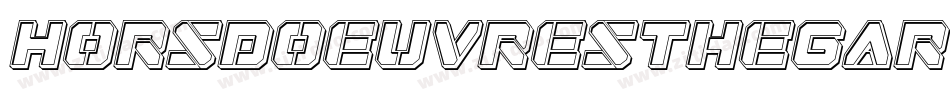 HorsDoeuvresTheGarter-oYEa字体转换