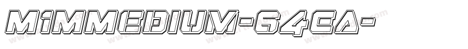 M1MMedium-64EA字体转换