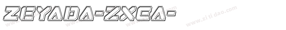Zeyada-zxEa字体转换
