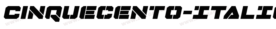 Cinquecento-ITALIC字体转换 Cinquecento-ITALIC字体转换