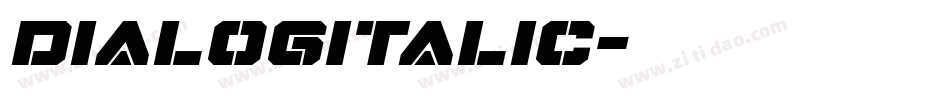 Dialogitalic字体转换