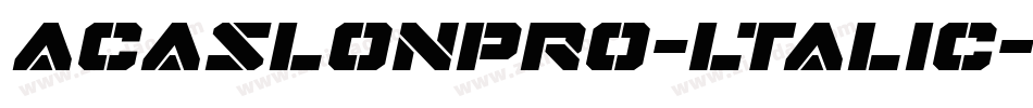 acaslonpro-ltalic字体转换 acaslonpro-ltalic字体转换