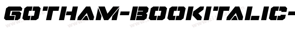 gotham-bookitalic字体转换