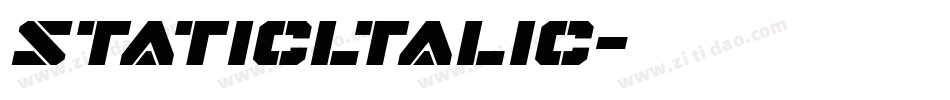 staticltalic字体转换 staticltalic字体转换