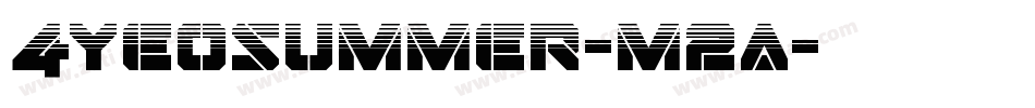 4Yeosummer-m2a字体转换