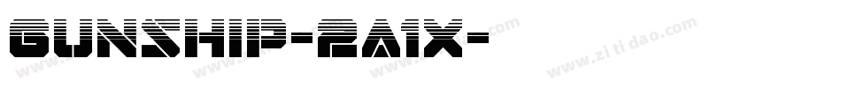Gunship-2a1X字体转换 Gunship-2a1X字体转换