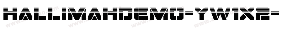 HallimahDemo-yw1x2字体转换