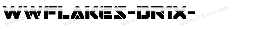 Wwflakes-dr1X字体转换 Wwflakes-dr1X字体转换