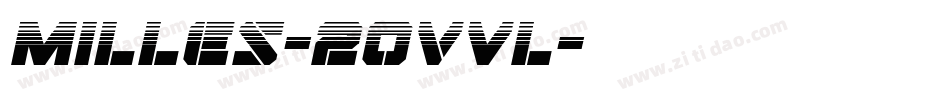 Milles-2OvVl字体转换