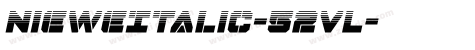 NieweItalic-52VL字体转换