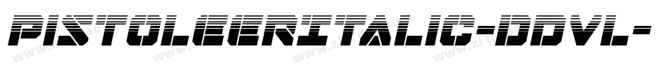 PistoleerItalic-dDVl字体转换
