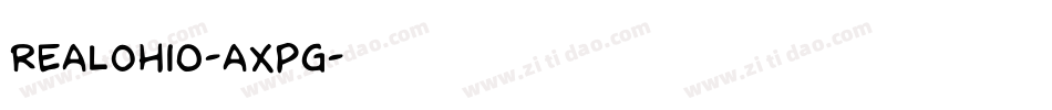 RealOhio-aXpg字体转换