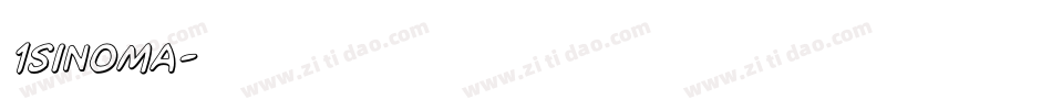 1sinoma字体转换