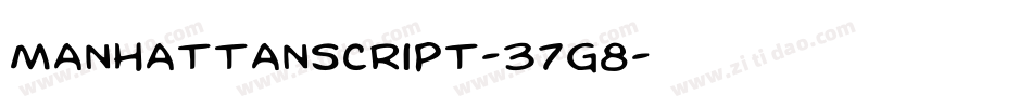 ManhattanScript-37G8字体转换