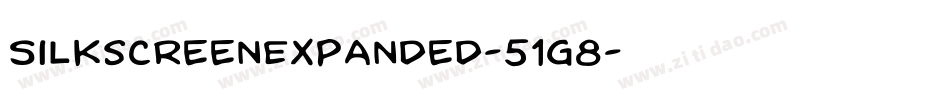 SilkscreenExpanded-51g8字体转换