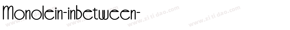 Monolein-inbetween字体转换