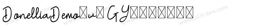 DonelliaDemo-w1GY8字体转换