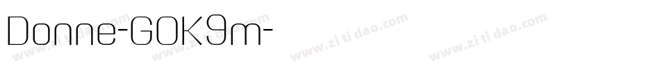 Donne-GOK9m字体转换