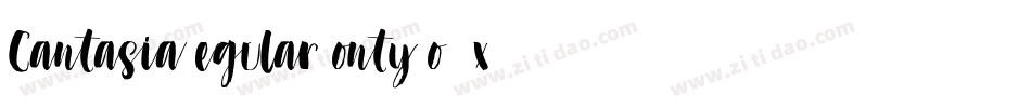 CantasiaRegularFonty-oY2x字体转换