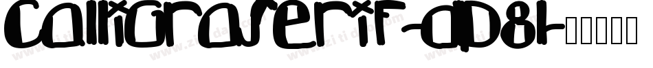 Calligraserif-dp8l字体转换