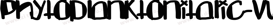 PhytoplanktonItalic-vW8L字体转换