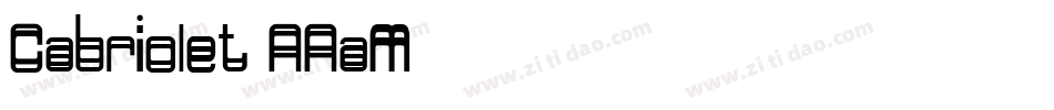 Cabriolet-AAaM字体转换