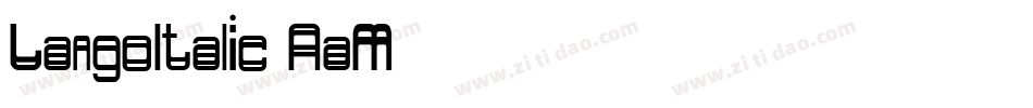 LangoItalic-AaM字体转换 LangoItalic-AaM字体转换