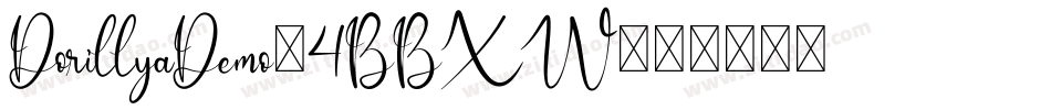 DorillyaDemo-4BBXW字体转换