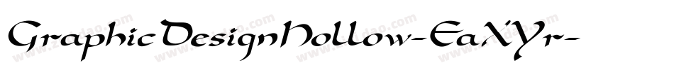 GraphicDesignHollow-EaXYr字体转换
