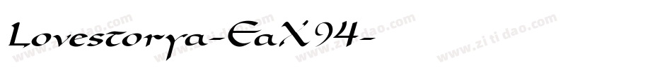 Lovestorya-EaX94字体转换