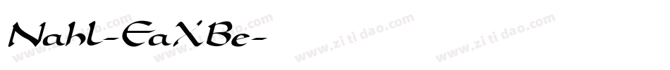 Nahl-EaXBe字体转换