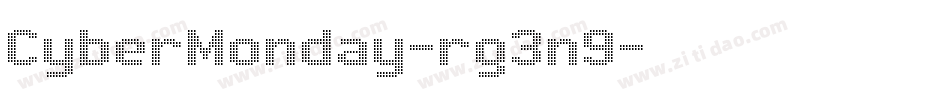 CyberMonday-rg3n9字体转换