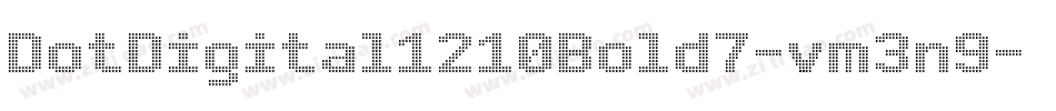 DotDigital1210Bold7-vm3n9字体转换
