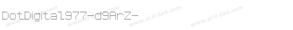 DotDigital977-d9ArZ字体转换