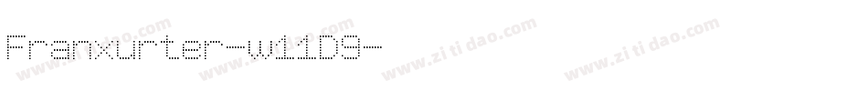 Franxurter-w11D9字体转换