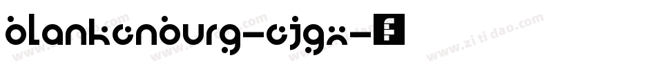 Blankenburg-eJGx字体转换