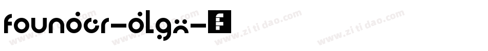Founder-dLGx字体转换