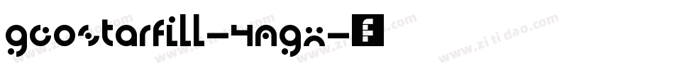 GeostarFill-4MGx字体转换