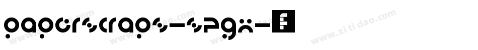 Paperscraps-57Gx字体转换