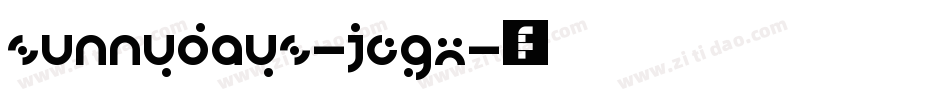Sunnydays-JEGx字体转换