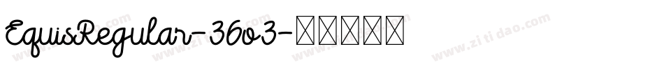 EquisRegular-36o3字体转换