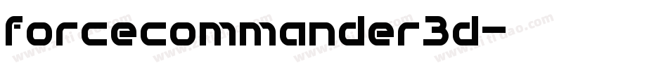 forcecommander3d字体转换