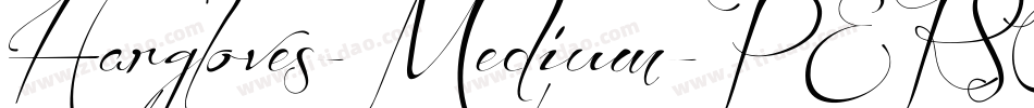 Hargloves-Medium-PERSONAL-USE字体转换